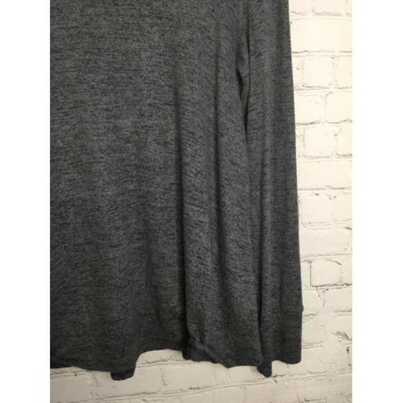 Anthropologie Lazy Sundays Tunic Women's Size L Sweater Heater Gray Cowl Neck - Picture 7 of 12